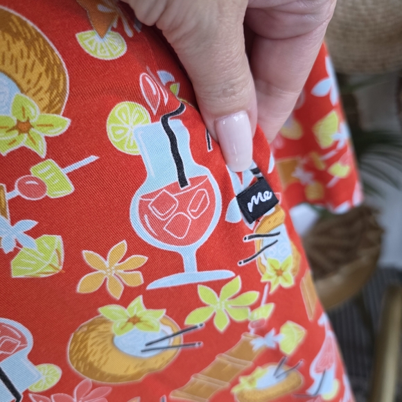 MeUndies XS / S Tropical Vibrant Floral Robe Tiki Resortwear Vacation Soft - Picture 13 of 14